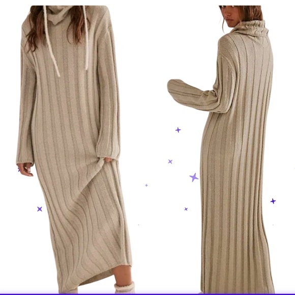 Free People Dresses & Skirts - FREE PEOPLE WANDA MIDI TO MAXI SWEATER DRESS LARGE